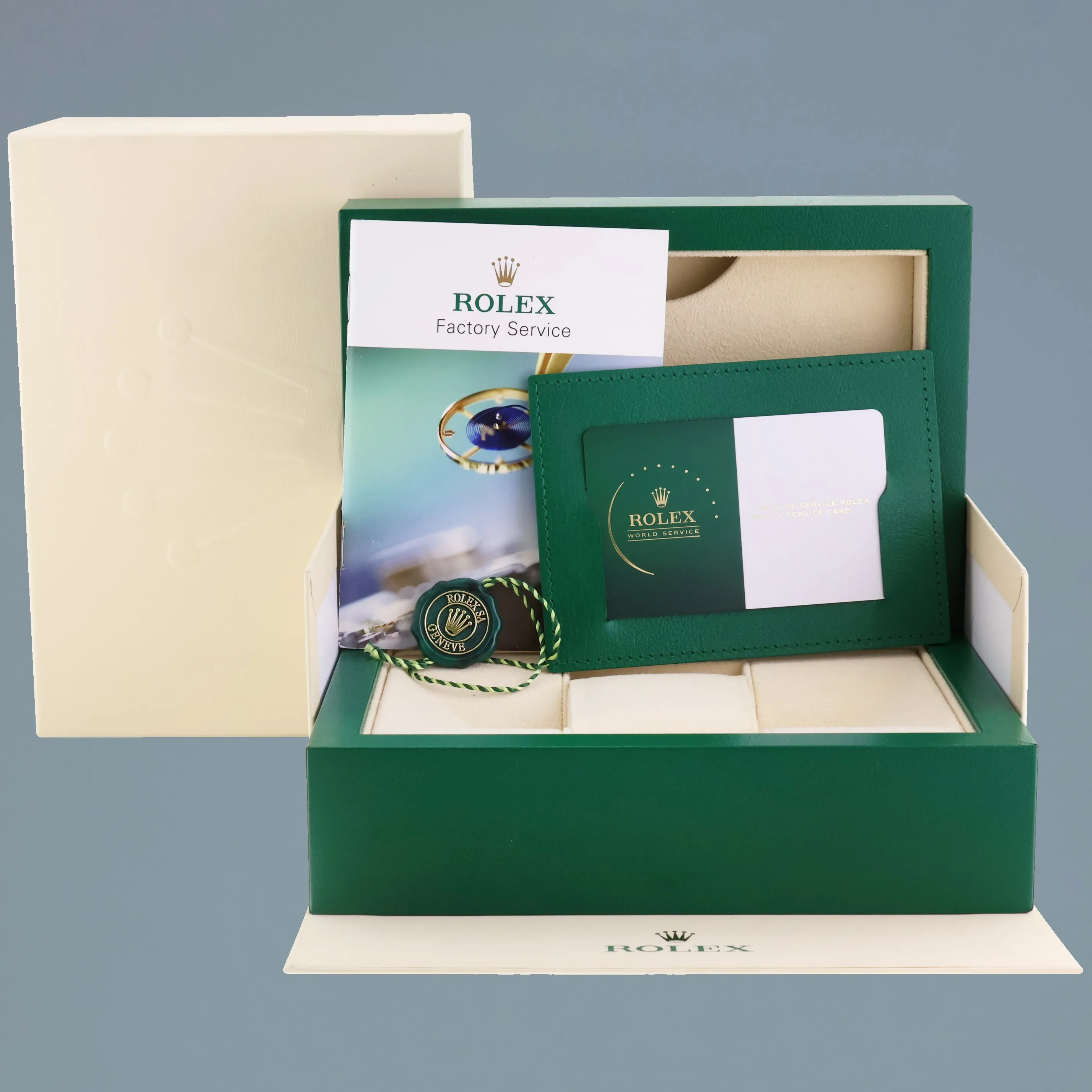 2025 RSC PAPERS Rolex Day Date II President Yellow Gold White Dial 41mm 218238 Watch