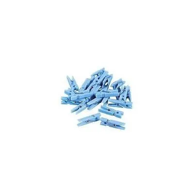 48 pc Mini Blue Clothes Pins 1.25" Clothespin Game Wedding Baby Shower
