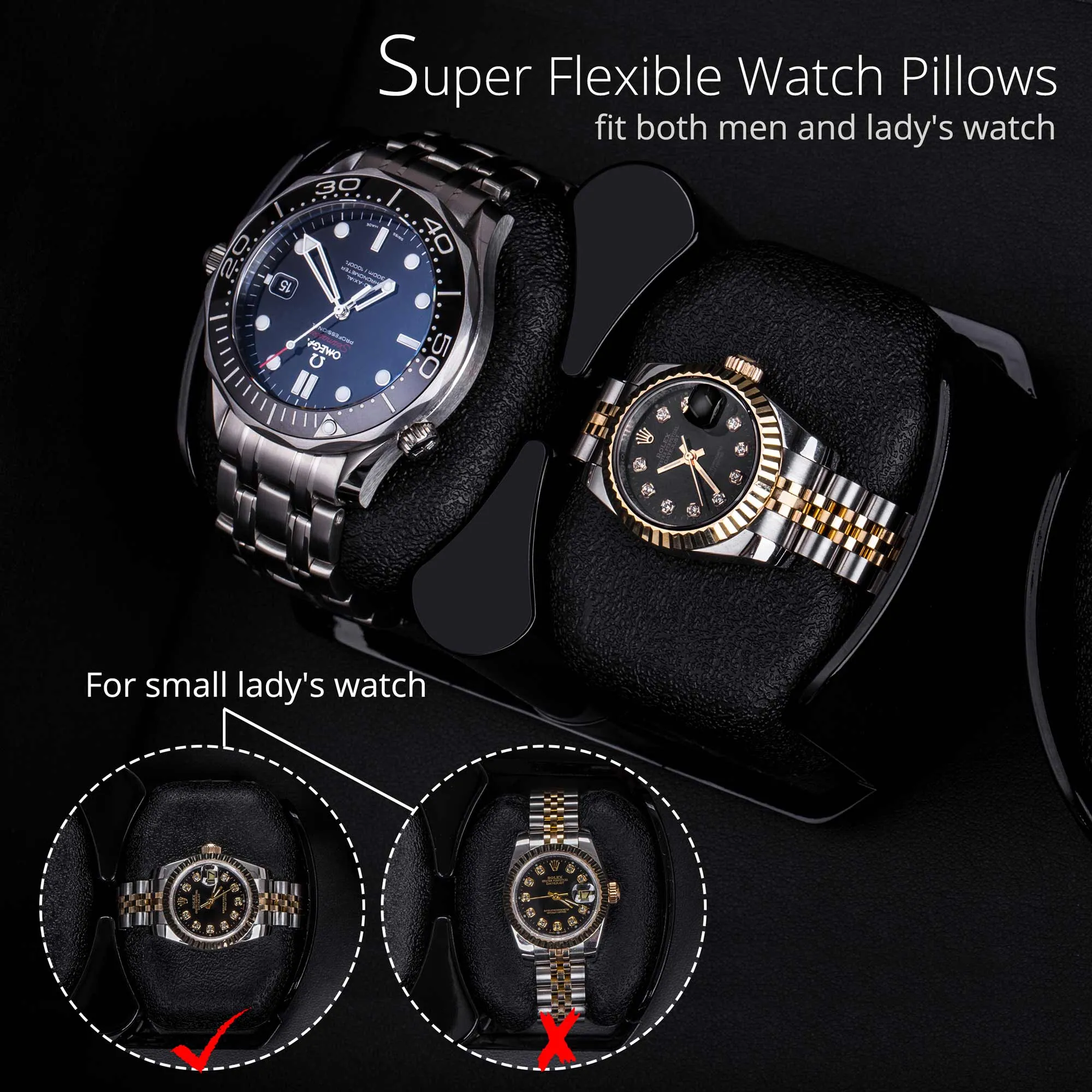 8 Automatic Watch Winder with Wooden/ Carbon Fiber