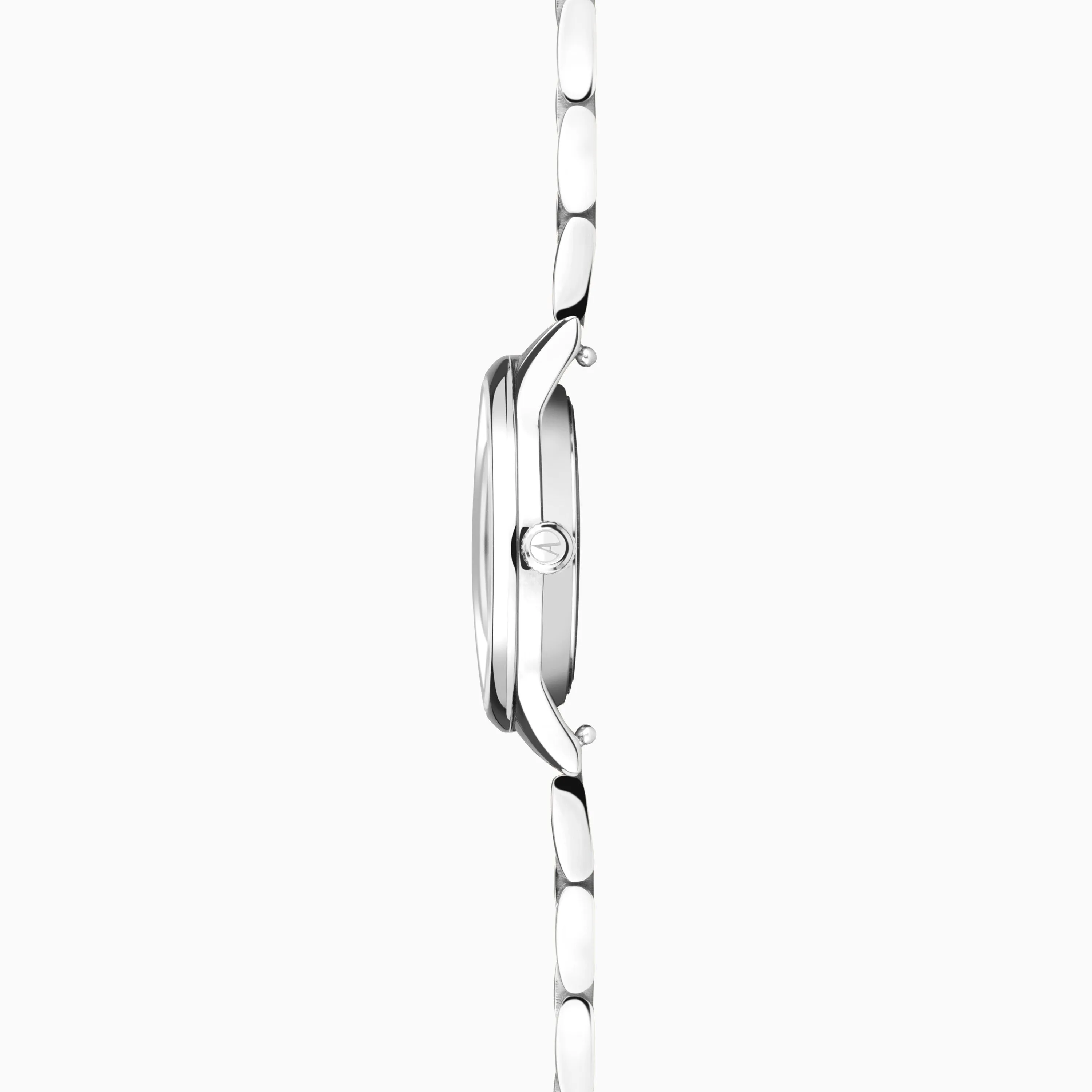 Accurist Dress Diamond Ladies Watch | Silver Stainless Steel Case & Bracelet with White Mother of Pearl Dial | 28mm