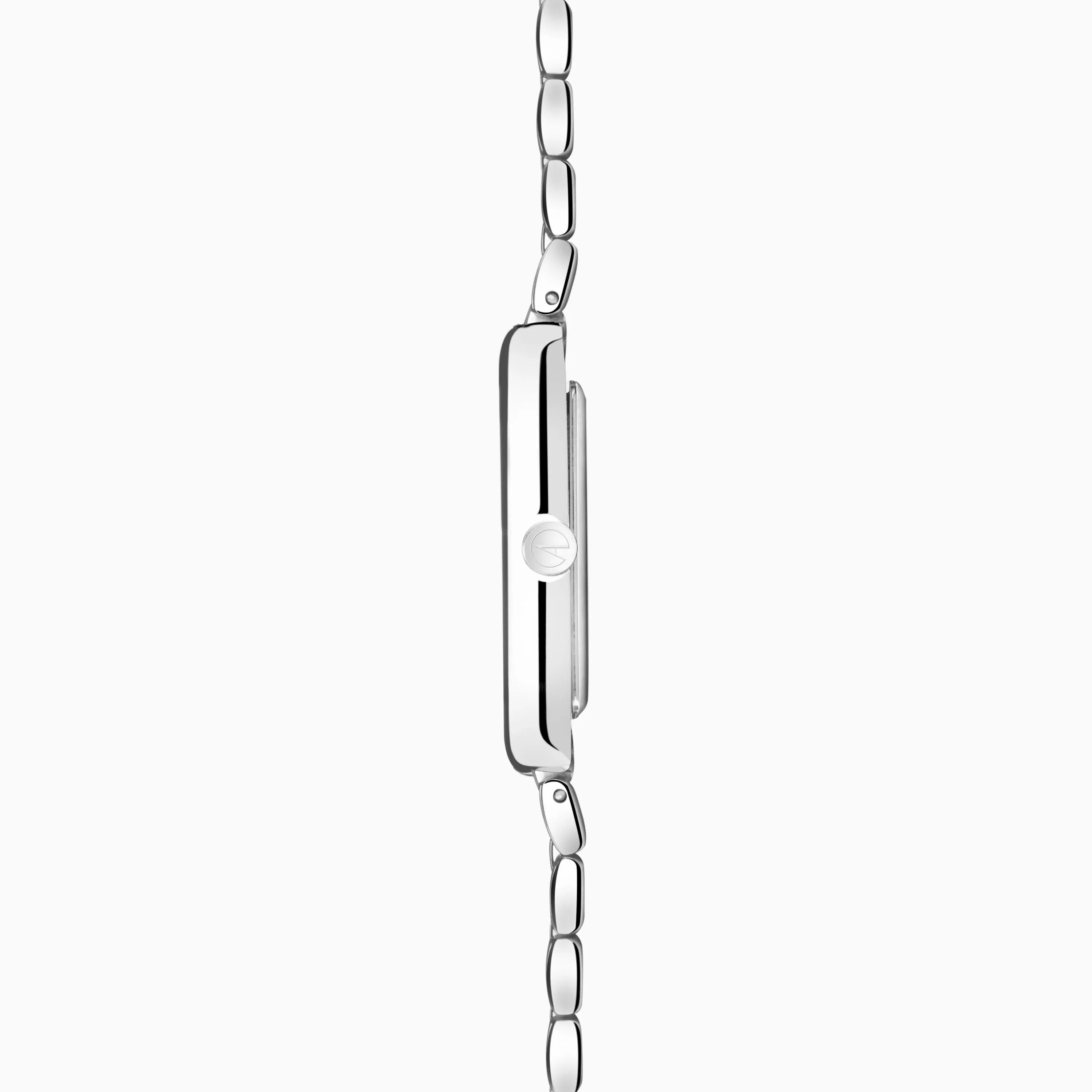 Accurist Rectangle Ladies Watch | Silver Case & Stainless Steel Bracelet with White Dial | 26mm