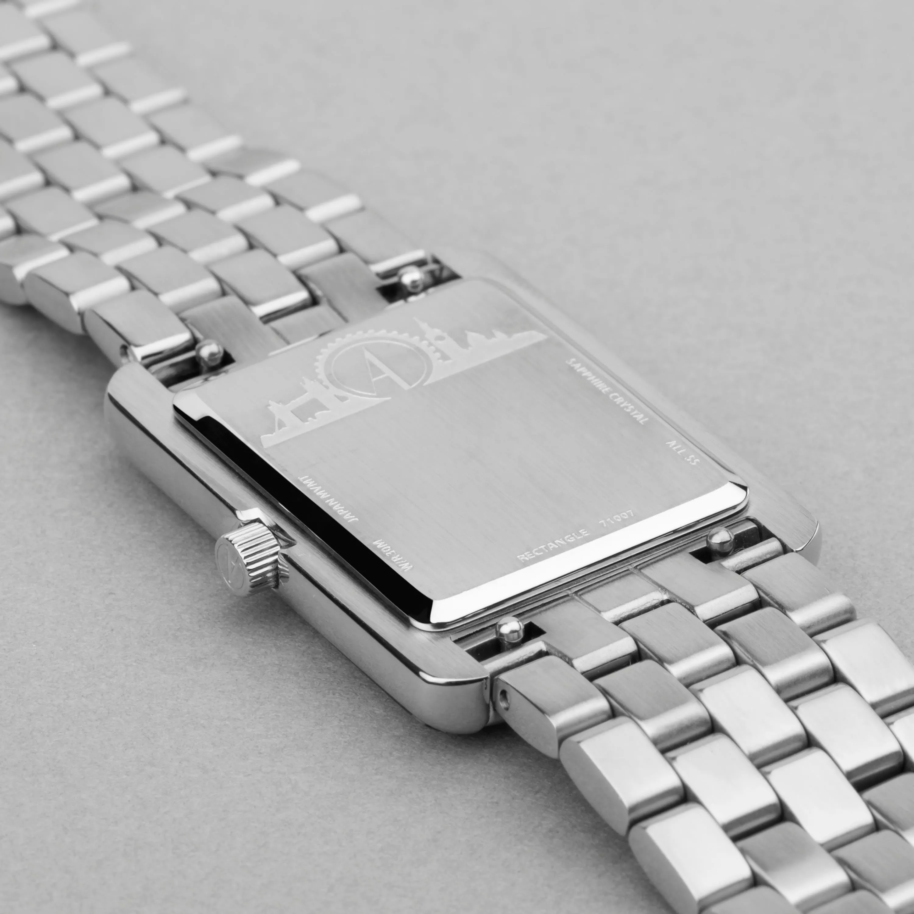Accurist Rectangle Ladies Watch | Silver Case & Stainless Steel Bracelet with White Dial | 26mm