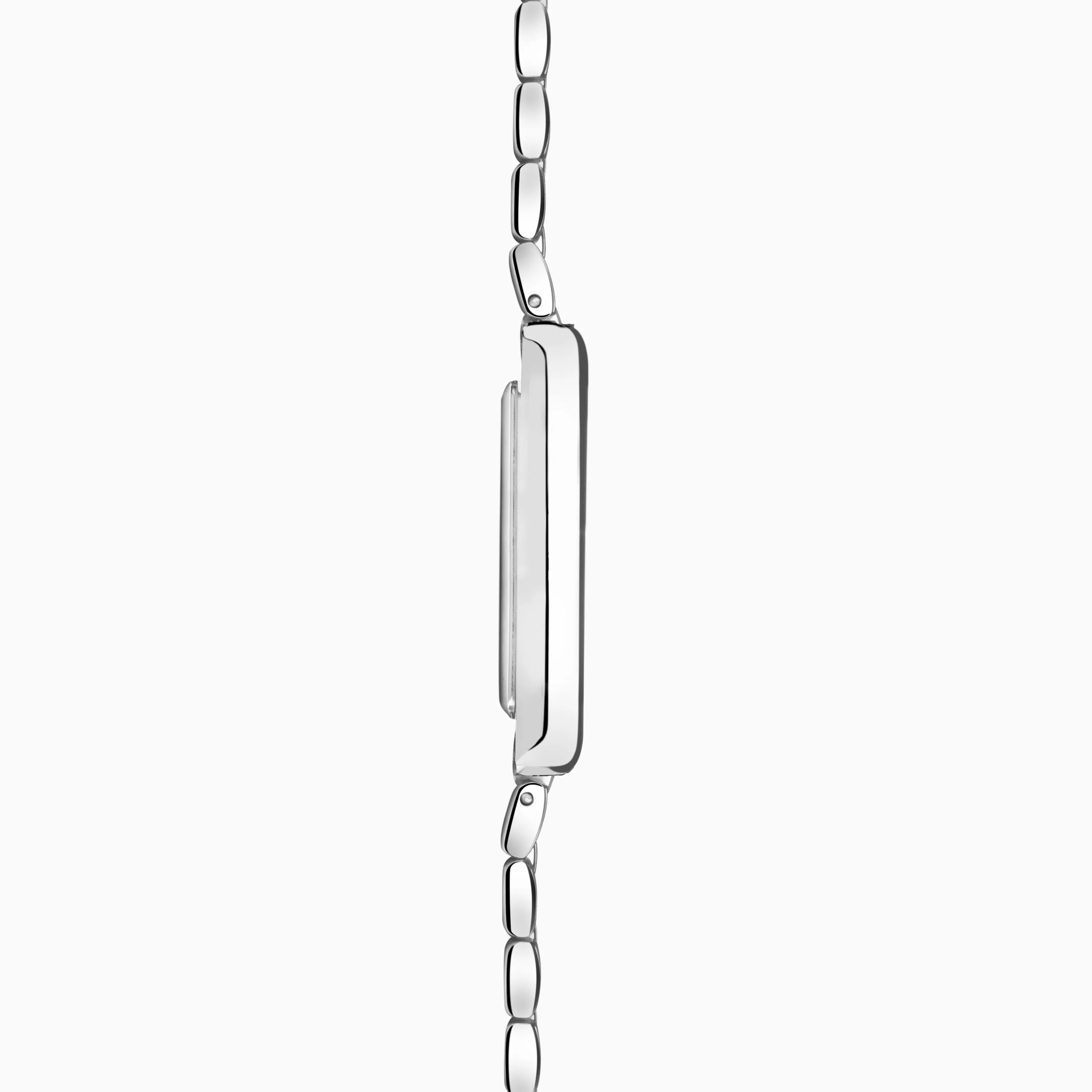Accurist Rectangle Ladies Watch | Silver Case & Stainless Steel Bracelet with White Dial | 26mm