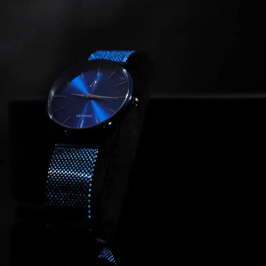Advance Drip 36MM Unisex Watch In Midnight Blue