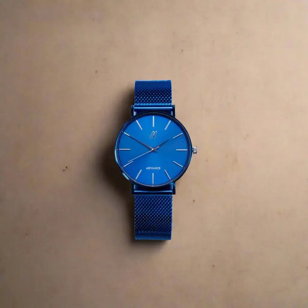Advance Drip 36MM Unisex Watch In Midnight Blue