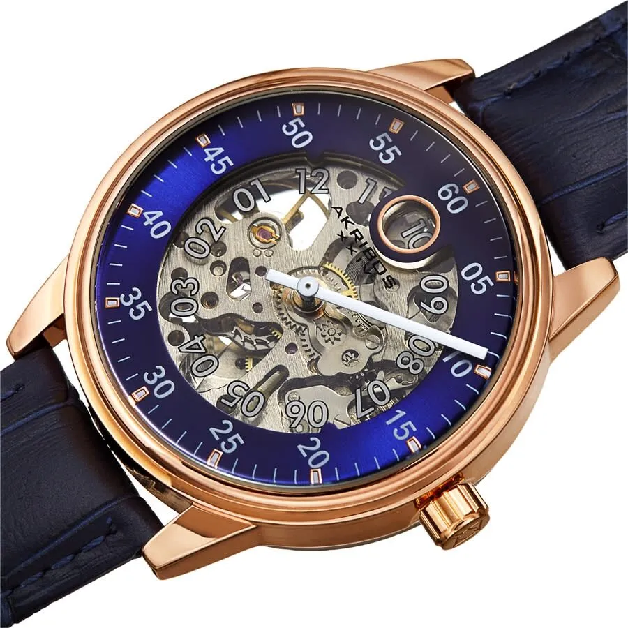 Akribos Xxiv Automatic Blue Dial Men's Watch AK1111RGBU