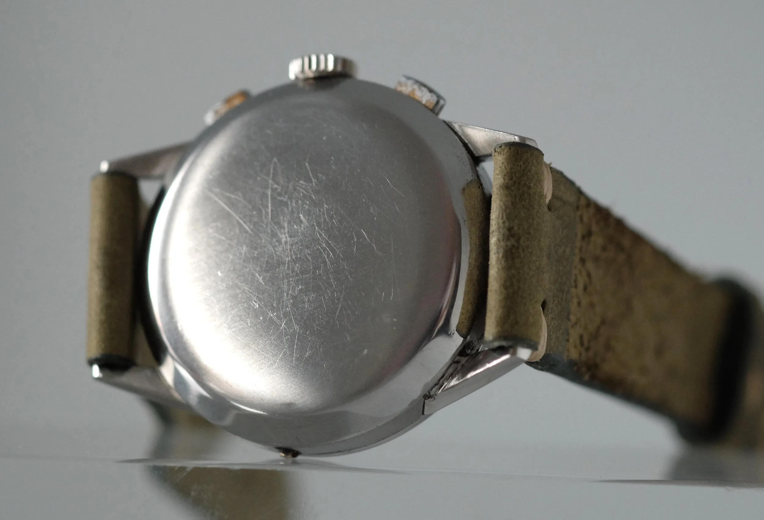 Angelus Chronodato Triple Date Chronograph in Steel