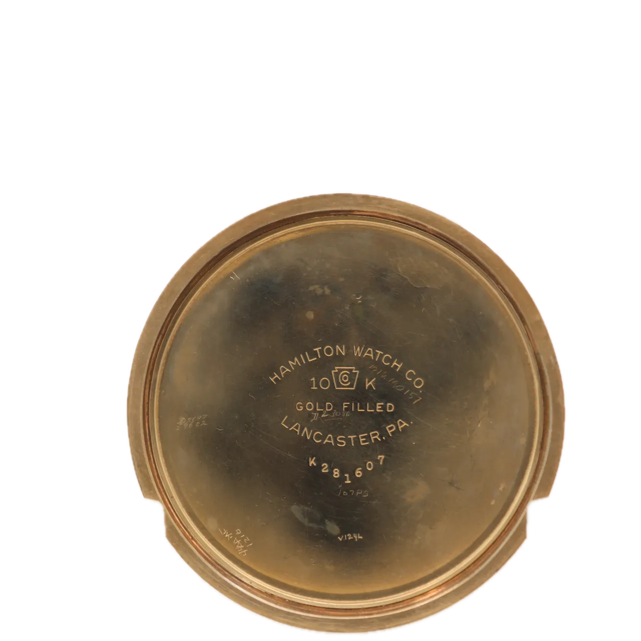 Antique 16S Hamilton Mechanical Open Face Pocket Watch 992B 10k Gold Filled
