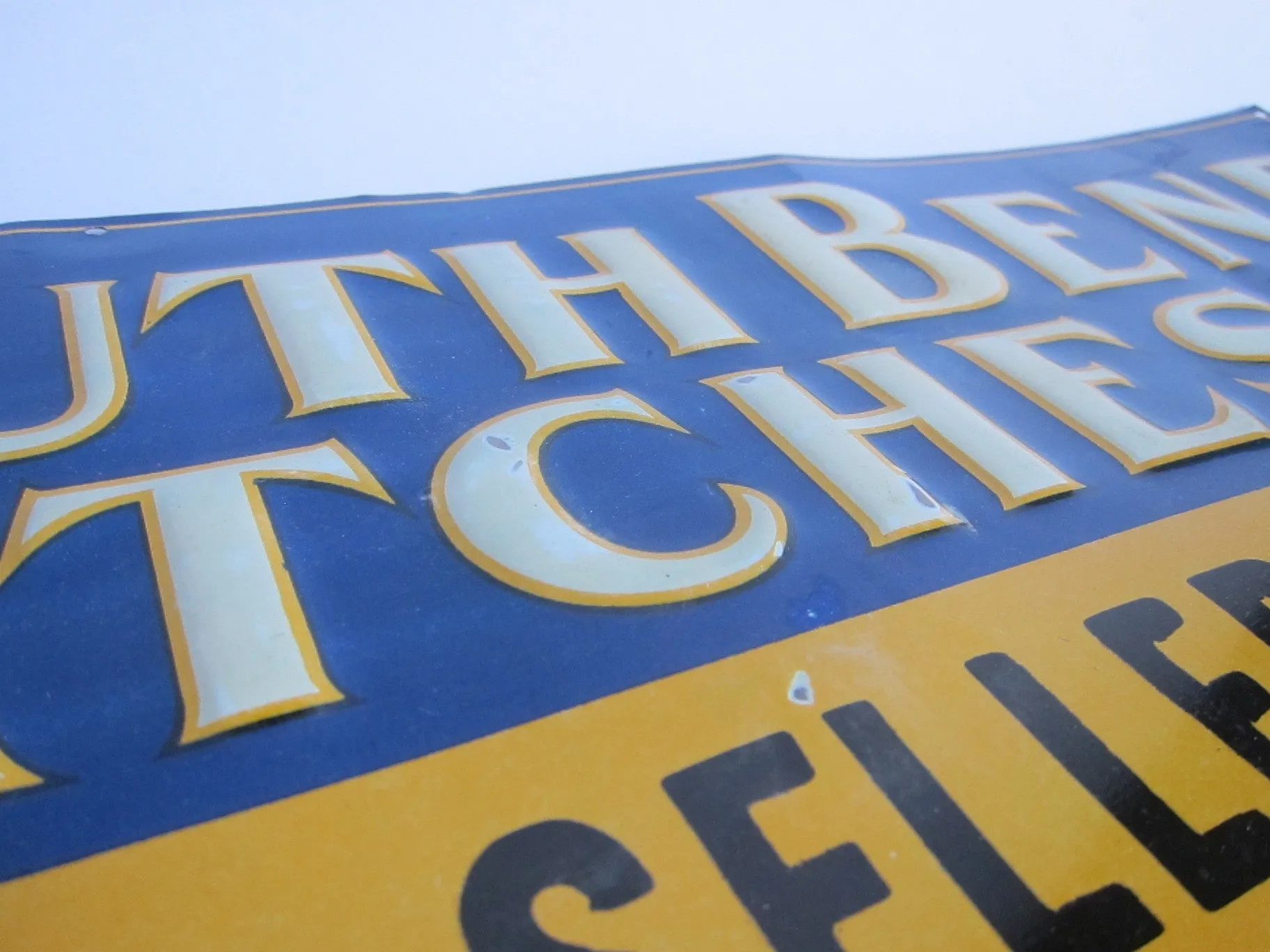 Antique South Bend Watches Metal Sign