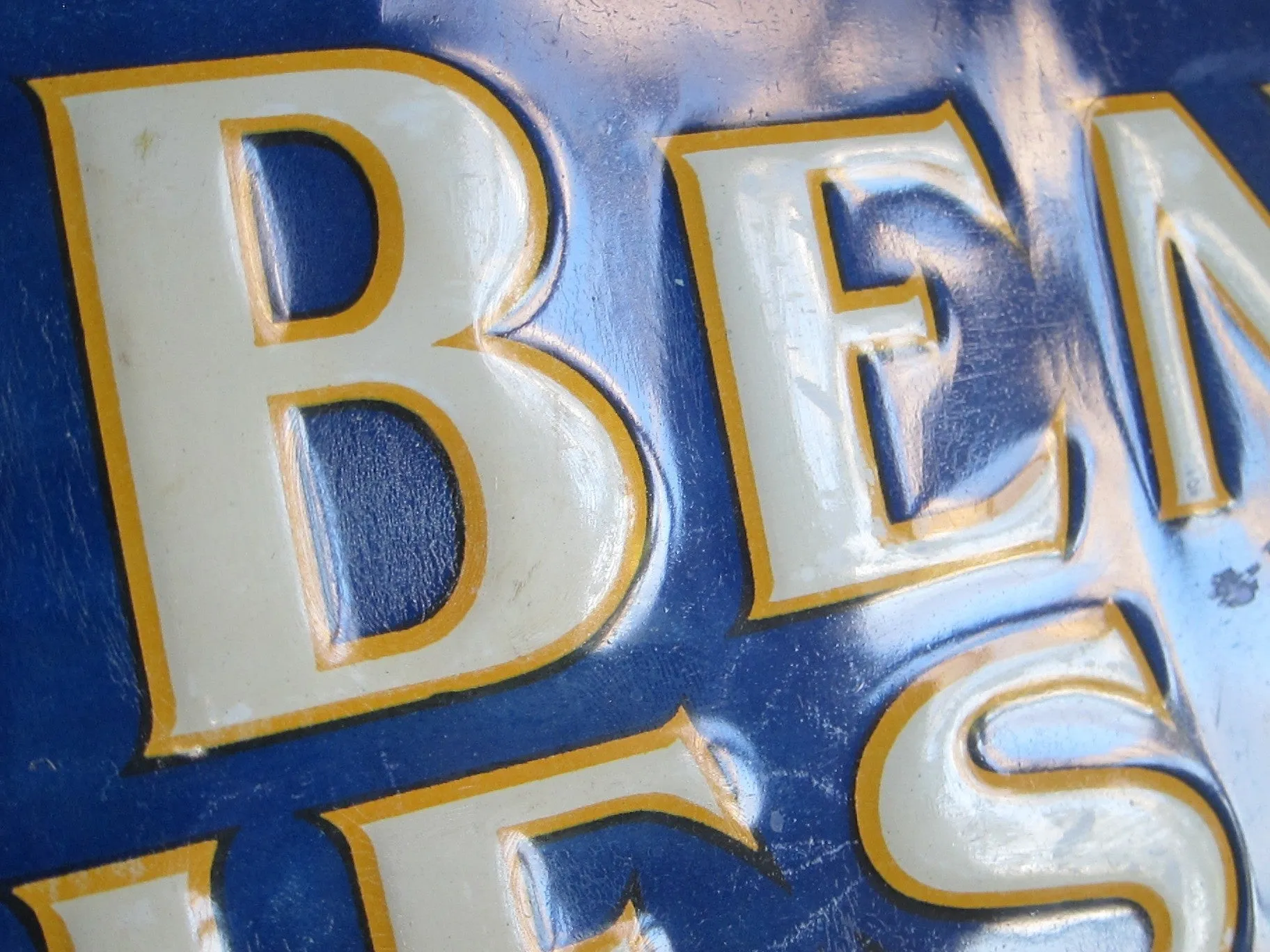 Antique South Bend Watches Metal Sign