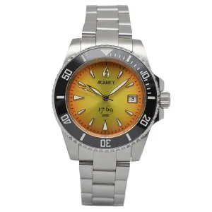 Aquacy 1769 Hei Matau Men's Automatic 300M Vintage Orange/Yellow Dive Watch Miyota 9015 1769.OY.B.S
