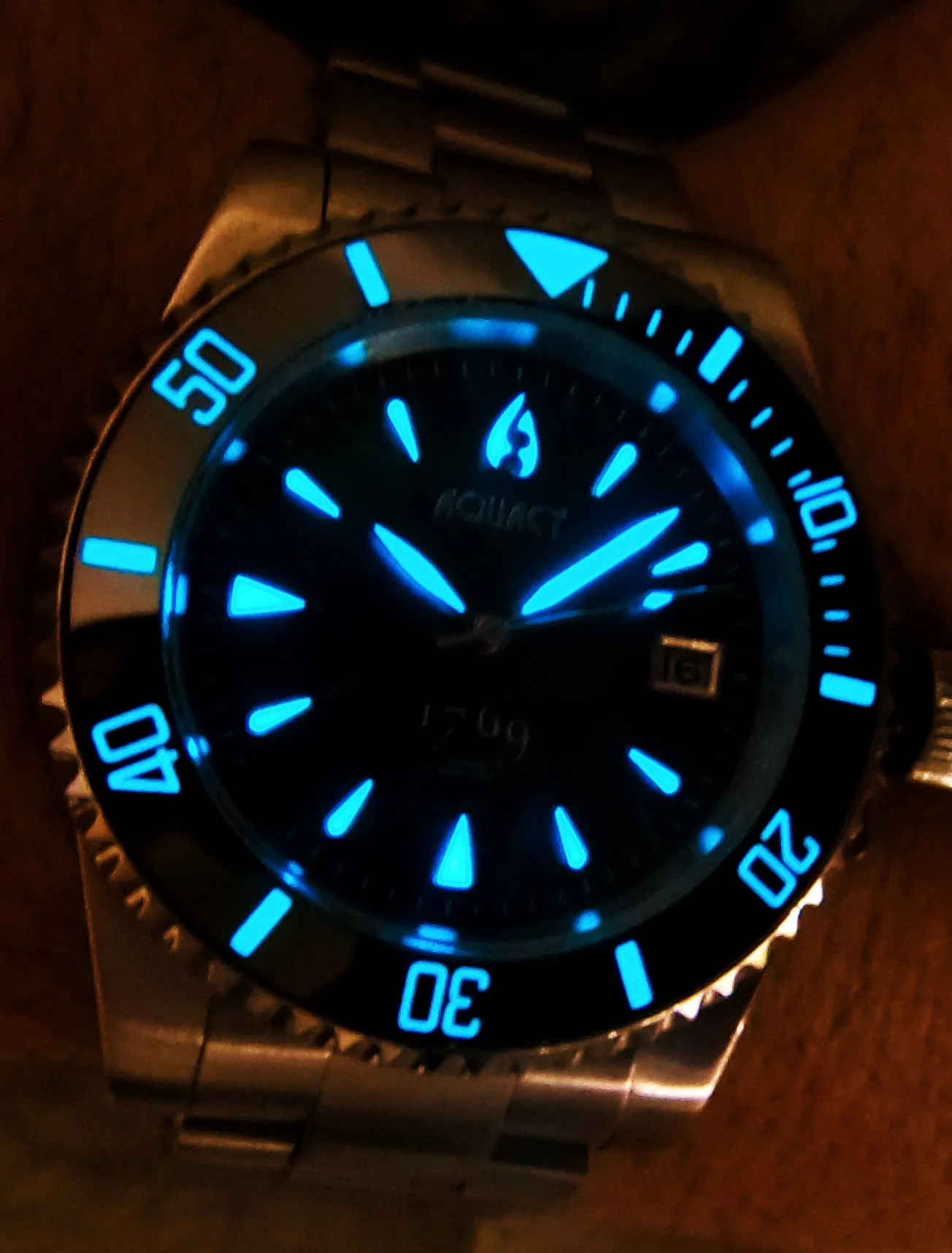 Aquacy 1769 Hei Matau Men's Automatic 300M Vintage Orange/Yellow Dive Watch Miyota 9015 1769.OY.B.S