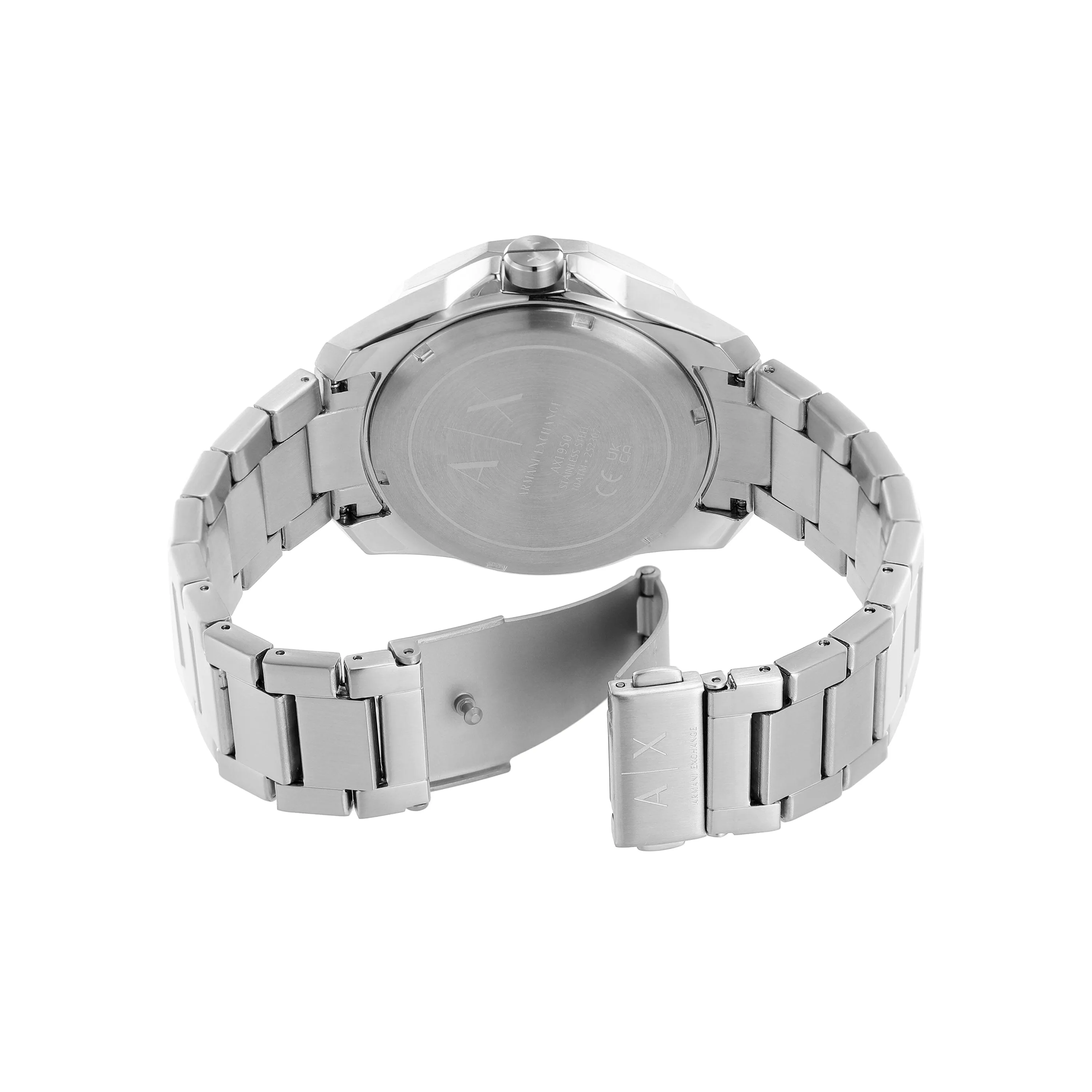 Armani Exchange Three-Hand Date Stainless Steel Watch AX1950