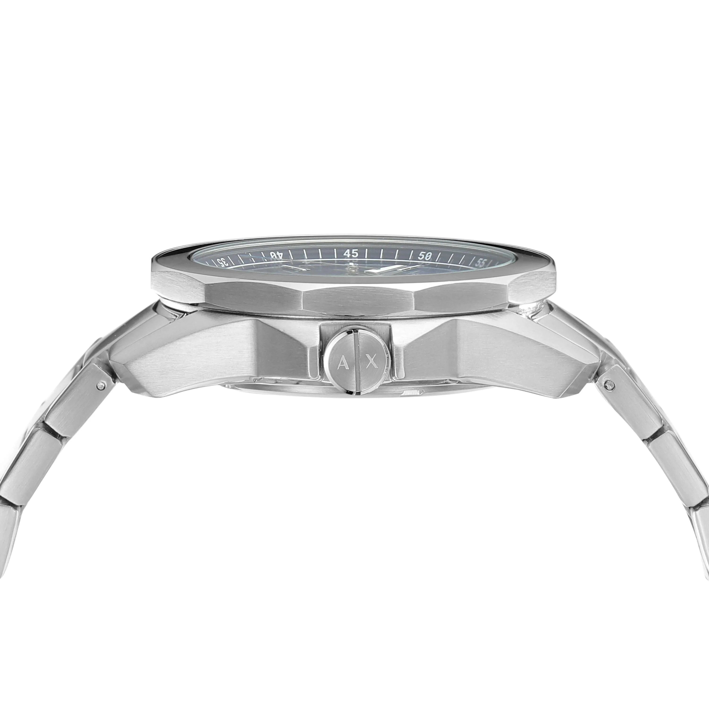 Armani Exchange Three-Hand Date Stainless Steel Watch AX1950