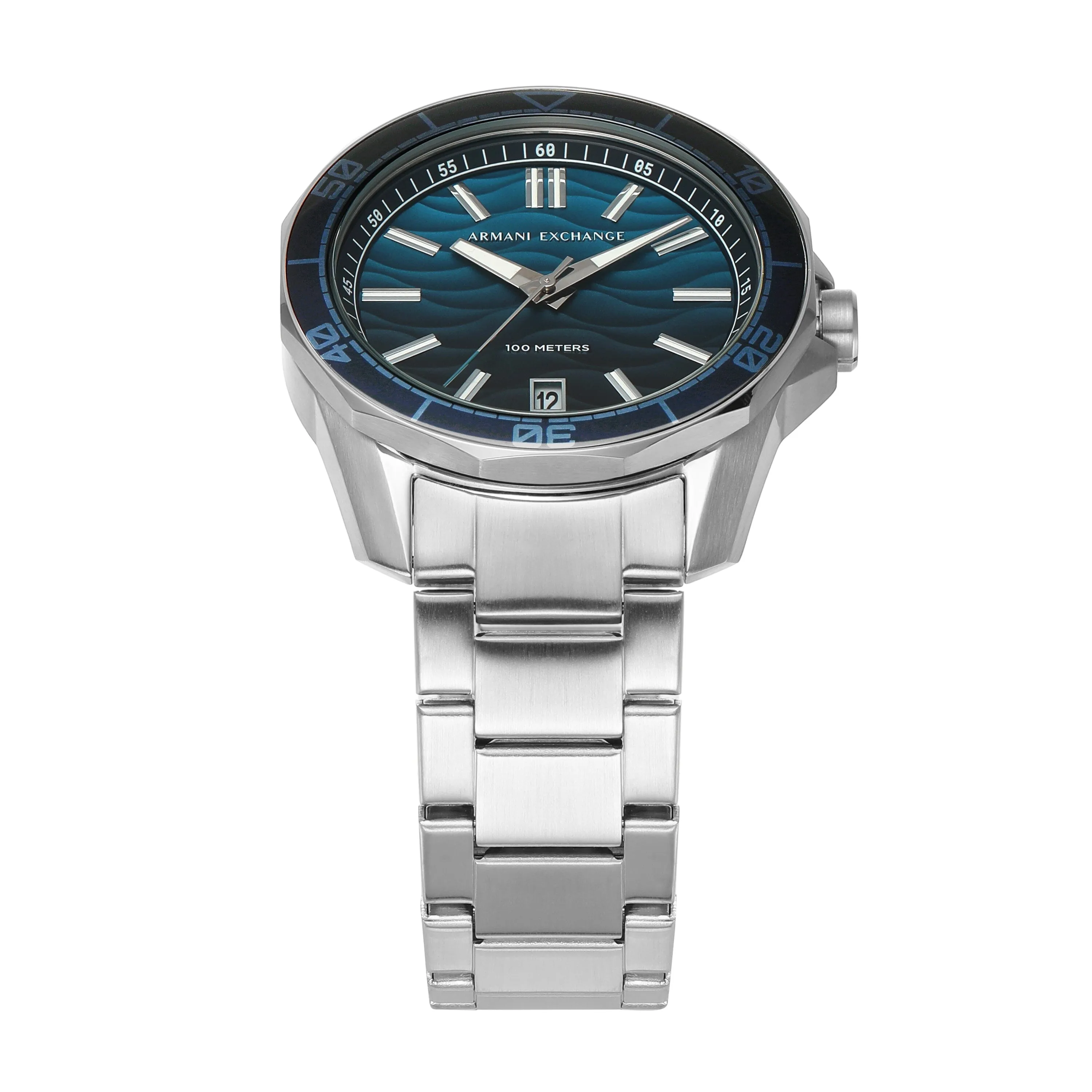 Armani Exchange Three-Hand Date Stainless Steel Watch AX1950