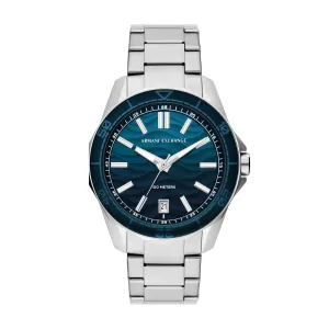 Armani Exchange Three-Hand Date Stainless Steel Watch AX1950
