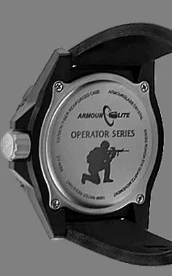 Armourlite Operator Series Tritium Military Watch, Blackout Design, AL1502