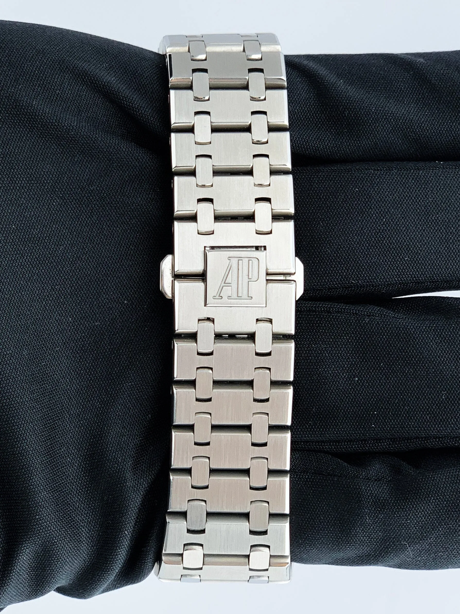 Audemars Piguet Royal Oak 15300ST Blue Dial Mens Watch Box Papers