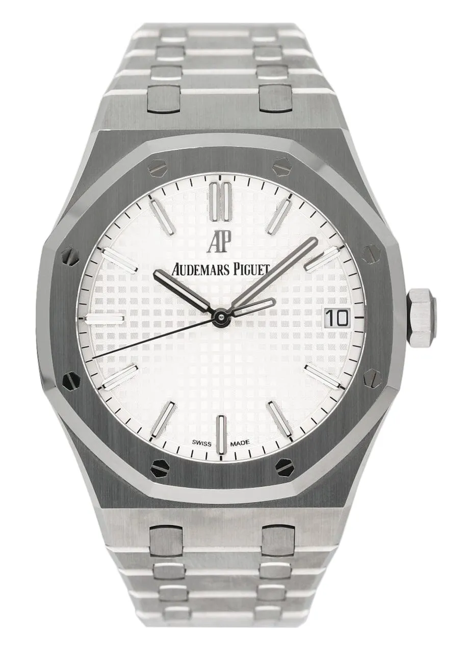 Audemars Piguet Royal Oak 15500ST Silver Dial Mens Watch Box Papers