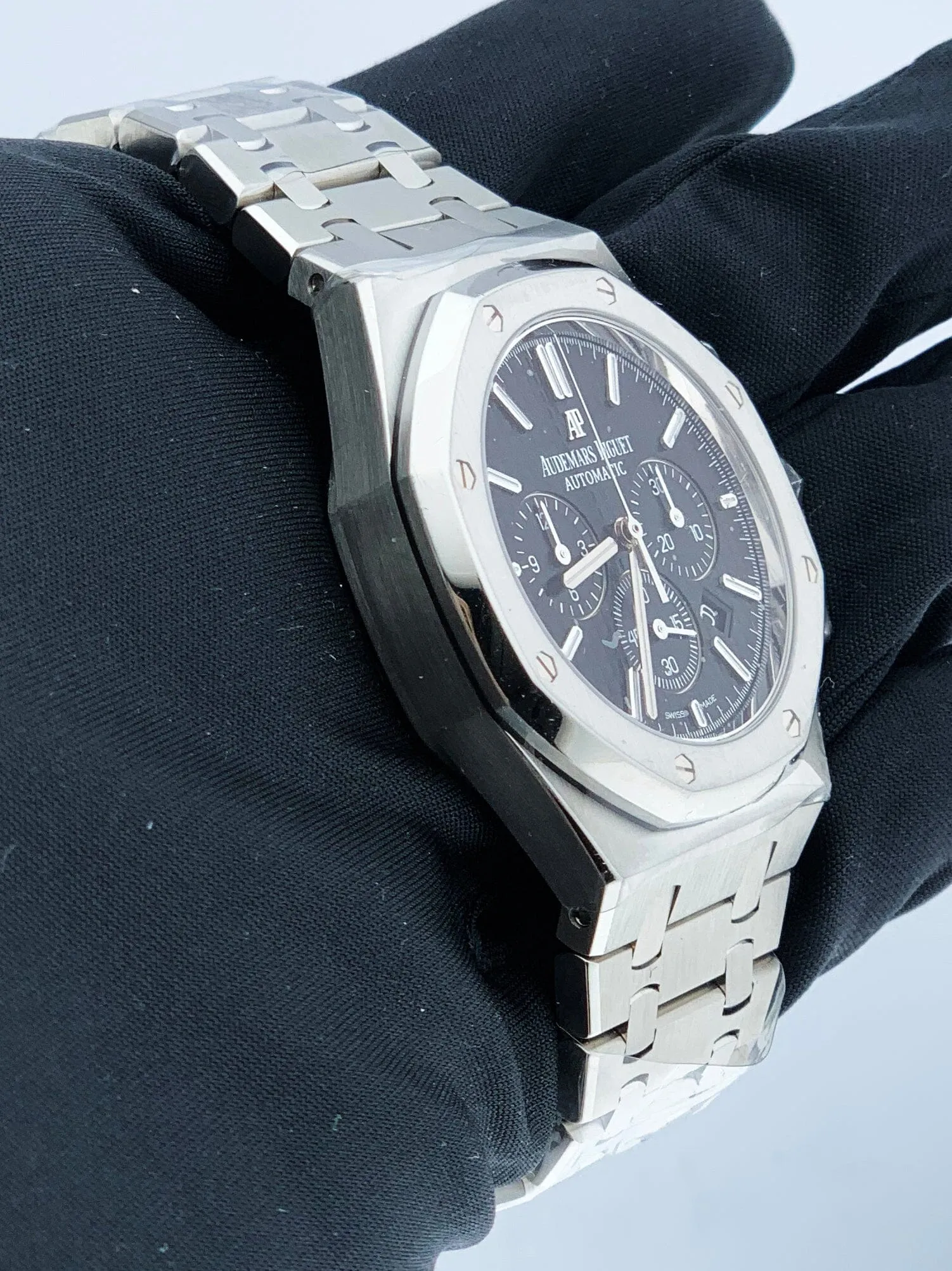 Audemars Piguet Royal Oak 26320ST Black Dial Mens Watch Box & Papers