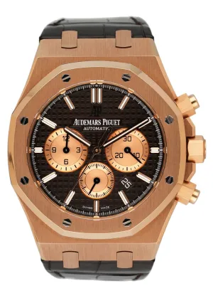 Audemars Piguet Royal Oak 26331OR 18k Rose Gold Mens Watch Box Papers