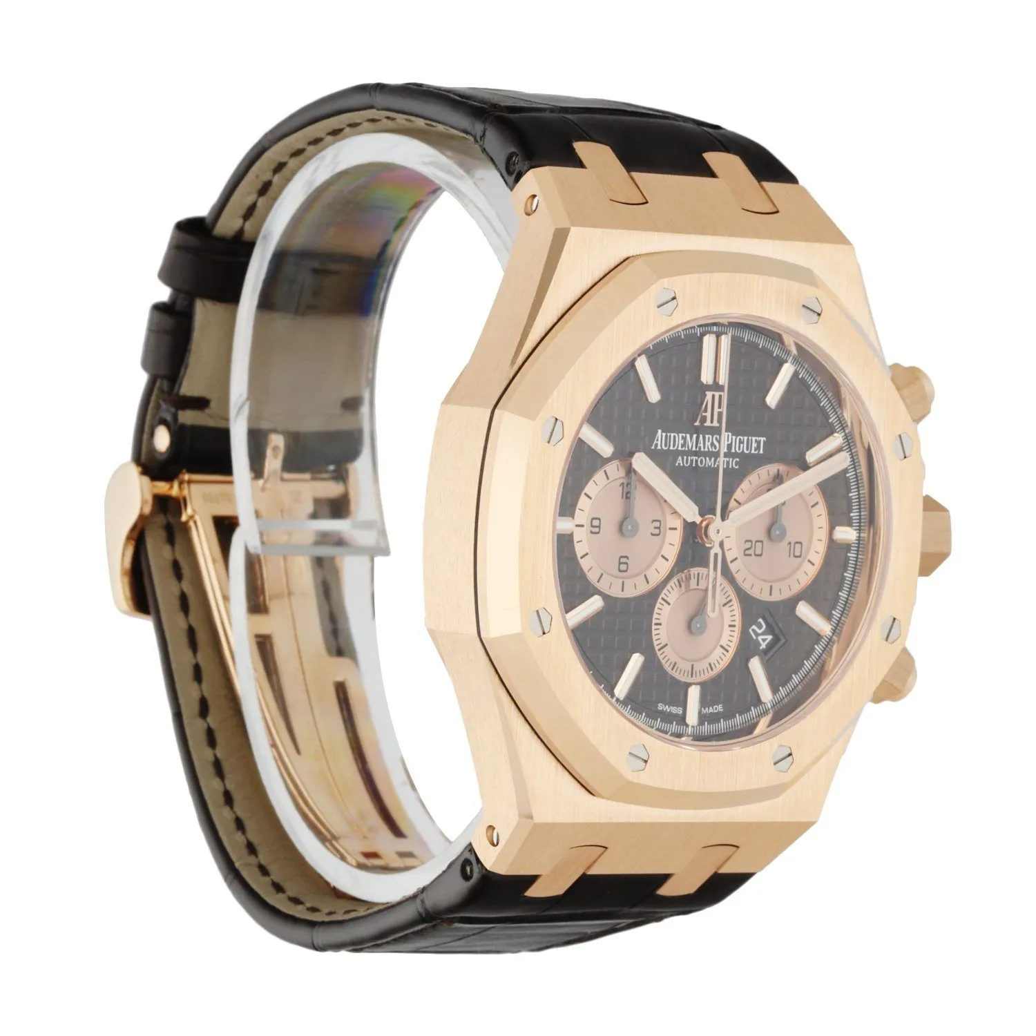 Audemars Piguet Royal Oak 26331OR 18k Rose Gold Mens Watch Box Papers