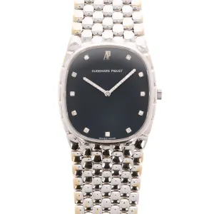 Audemars Piguet White Gold Beaded Bracelet Watch