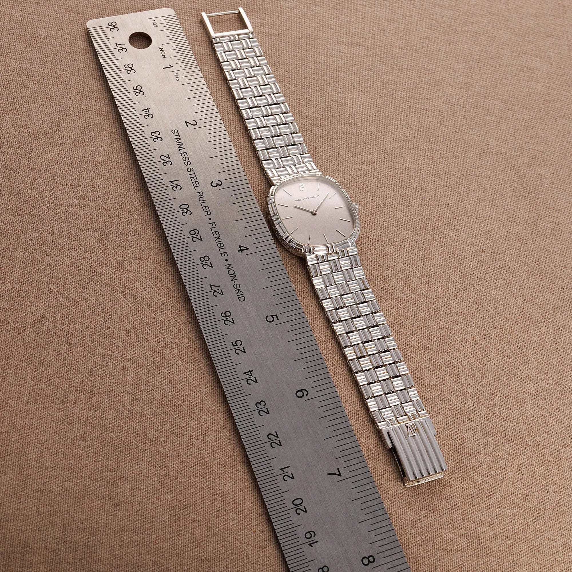 Audemars Piguet White Gold Vintage Bracelet Watch 4647