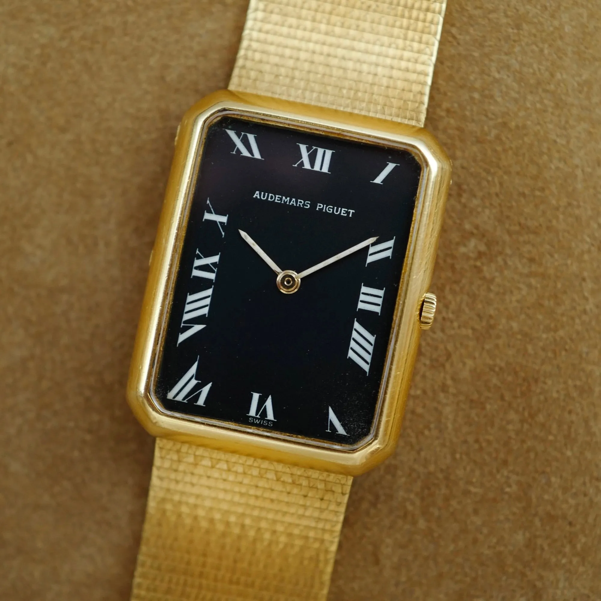 Audemars Piguet Yellow Gold Rectangular Bracelet Watch