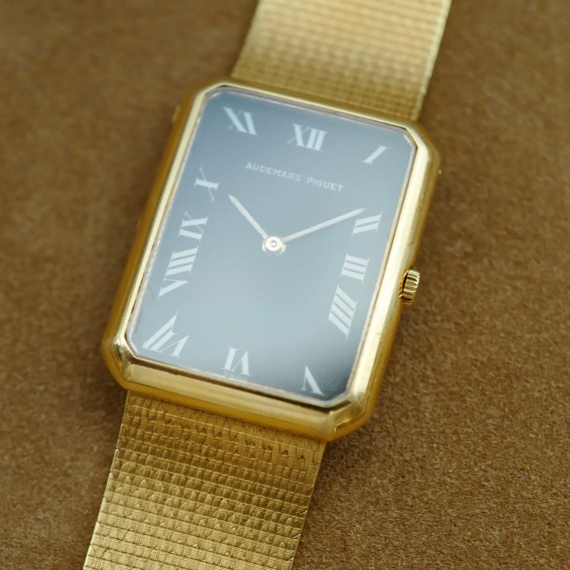 Audemars Piguet Yellow Gold Rectangular Bracelet Watch
