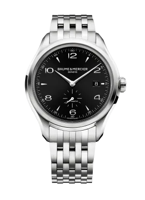 Baume & Mercier Clifton Black Dial Steel Men's Watch 10100