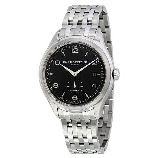 Baume & Mercier Clifton Black Dial Steel Men's Watch 10100