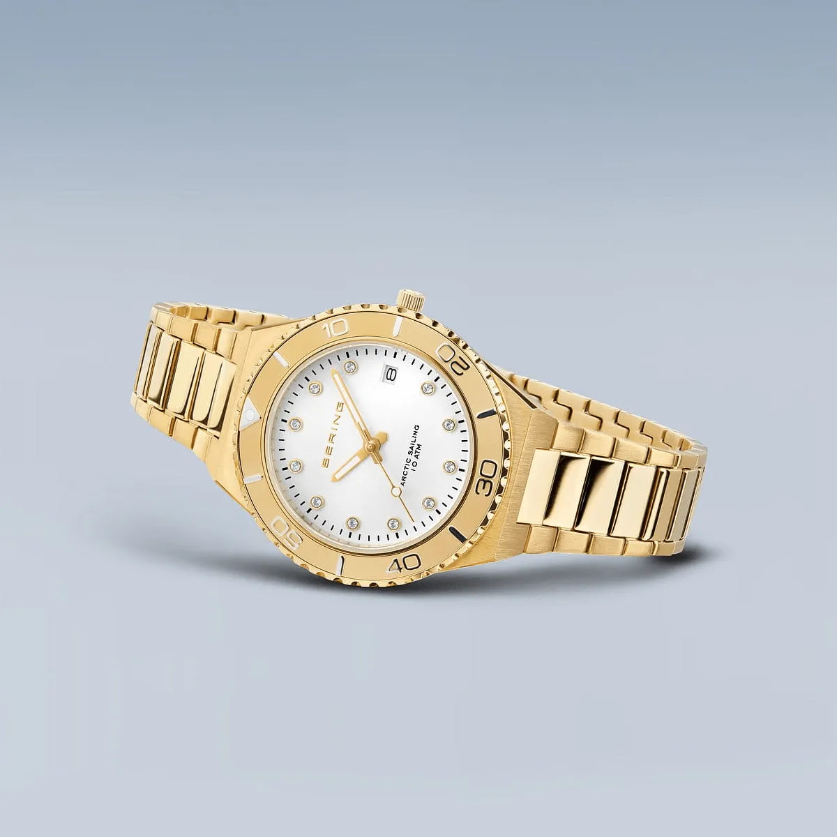 BERING Classic Polished/Brushed Gold 36mm Women's Watch 18936-734