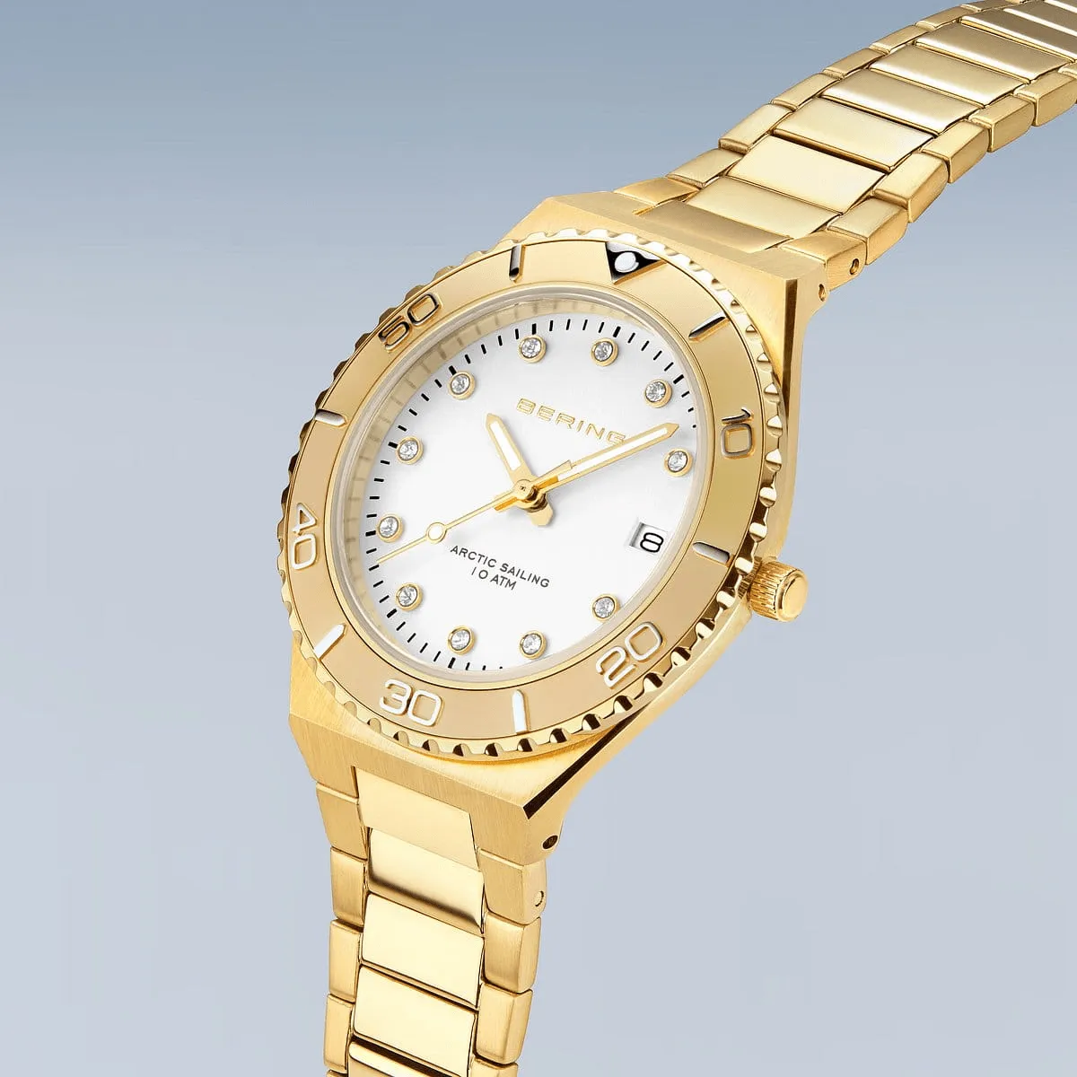 BERING Classic Polished/Brushed Gold 36mm Women's Watch 18936-734