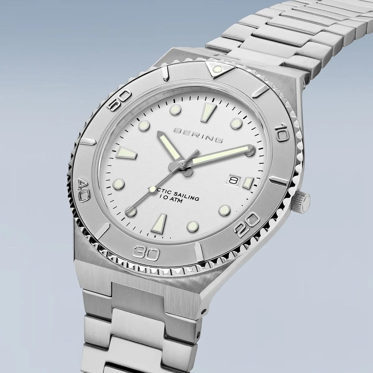 BERING Classic Polished/Brushed Silver 40mm Men's Watch 18940-704