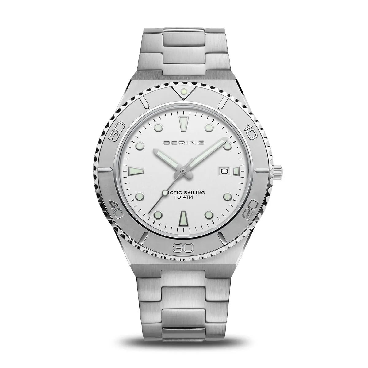 BERING Classic Polished/Brushed Silver 40mm Men's Watch 18940-704
