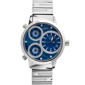 BIG TIME WORLD (50mm) BLUE DIAL / STAINLESS STEEL