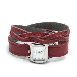 Braided TWIST Watch – Red