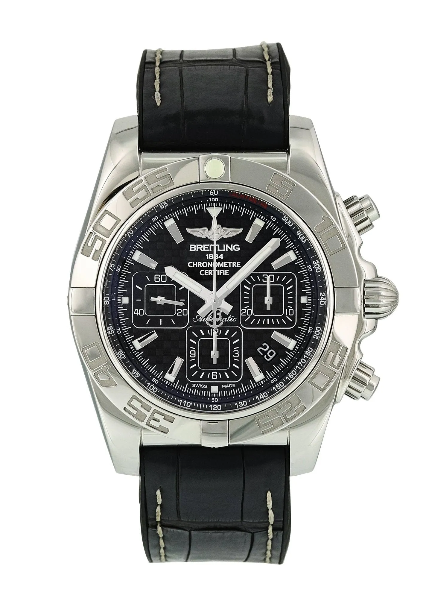 Breitling Chronomat AB0110 Mens Watch Box Papers