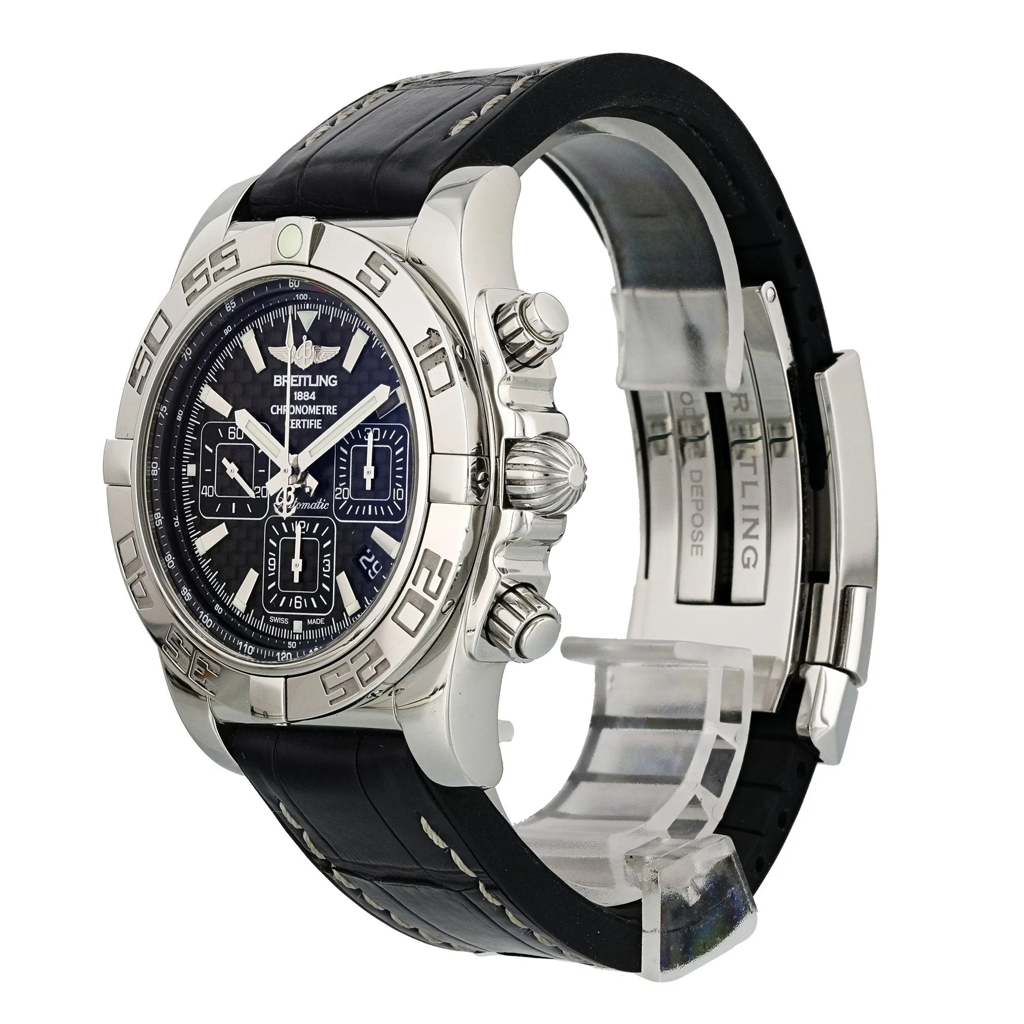 Breitling Chronomat AB0110 Mens Watch Box Papers