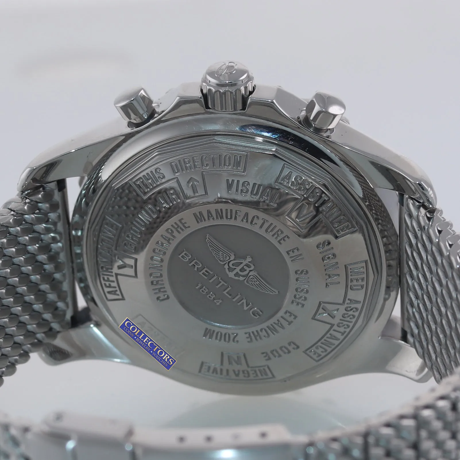 Breitling Chronospace 48mm Chronograph Blue Steel A23360 Automatic Date Watch