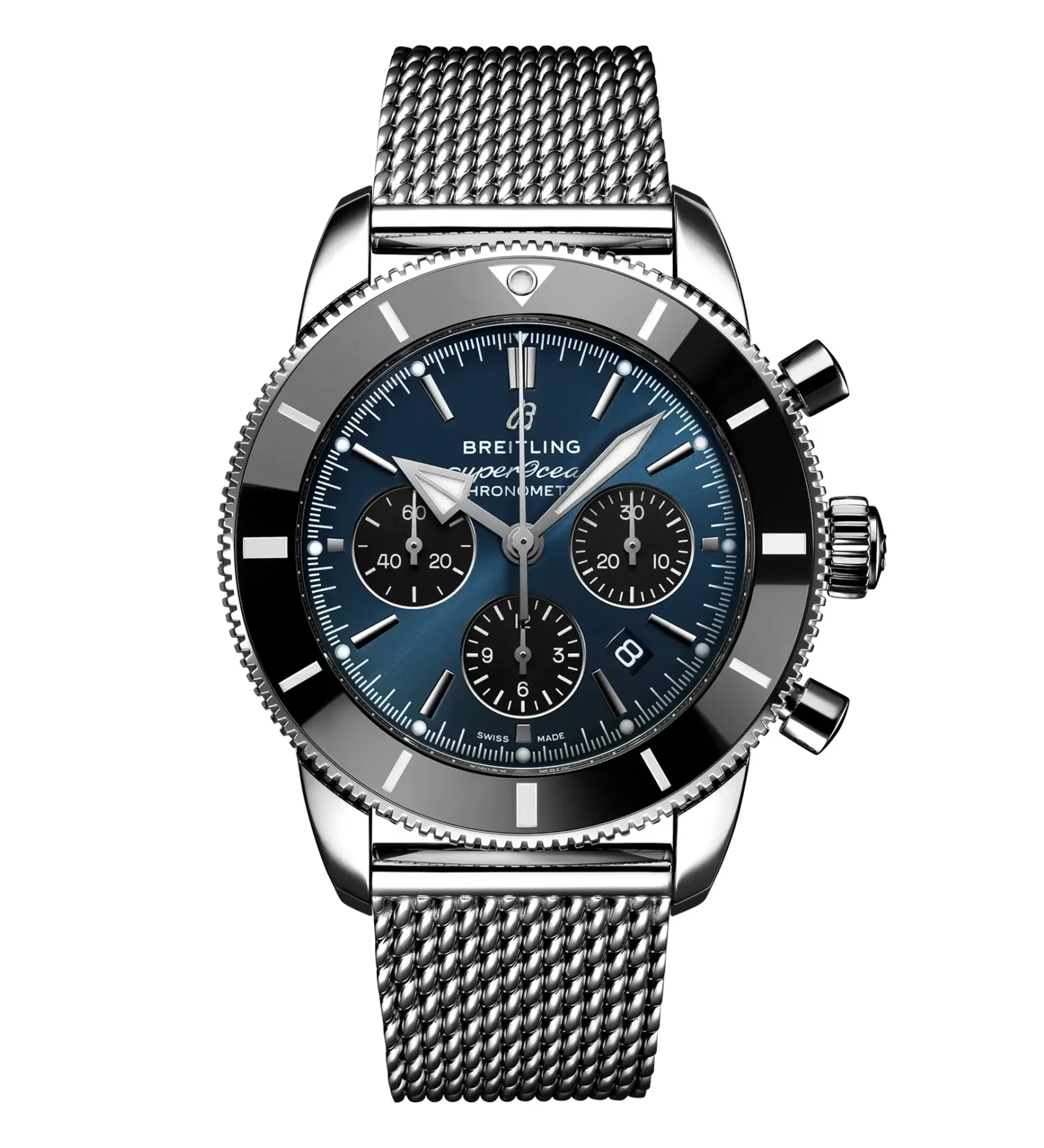 Breitling Superocean Heritage B01 Chronograph 44 Watch with Midnight Blue Dial