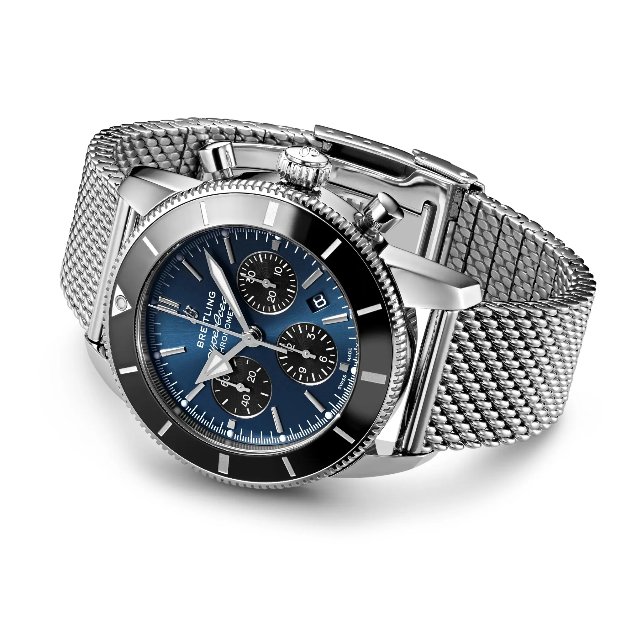 Breitling Superocean Heritage B01 Chronograph 44 Watch with Midnight Blue Dial