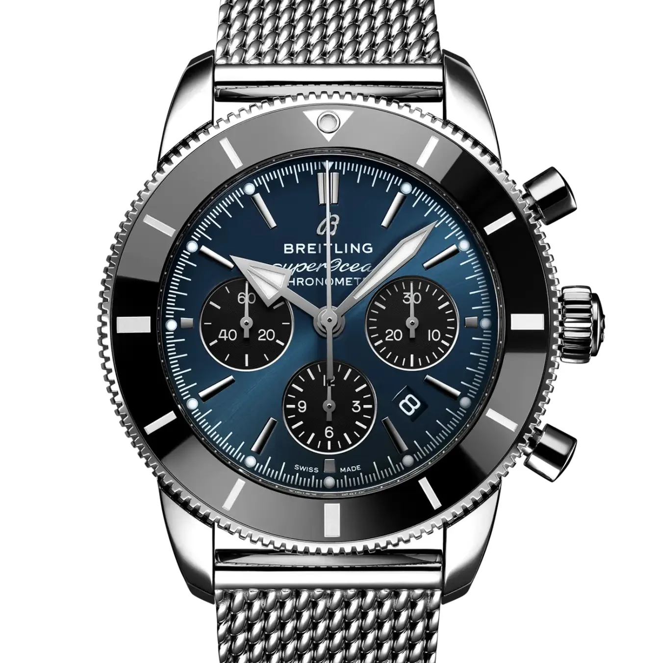 Breitling Superocean Heritage B01 Chronograph 44 Watch with Midnight Blue Dial