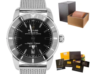 Breitling Superocean Heritage II 46 Black Stainless Mesh AB202012 46mm Watch