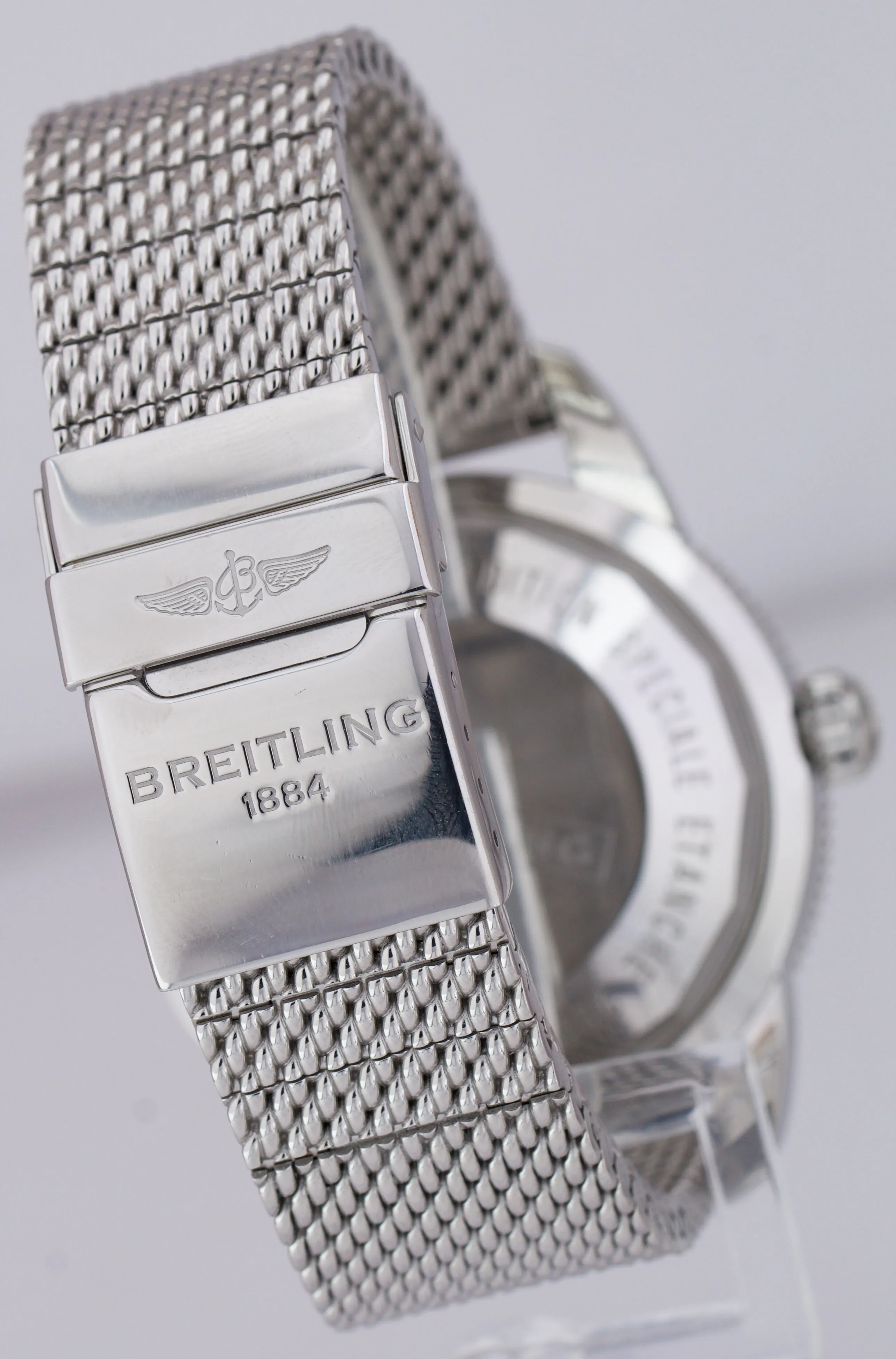 Breitling Superocean Heritage II 46mm Black Stainless Mesh AB2020 46mm Watch