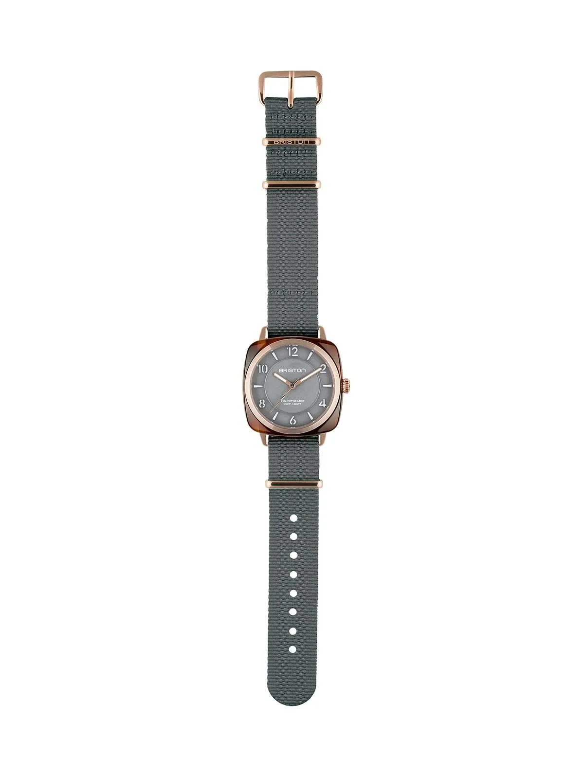 Briston Clubmaster Chic Acetate HMS Gold Grey Dial and Rose Gold 36mm