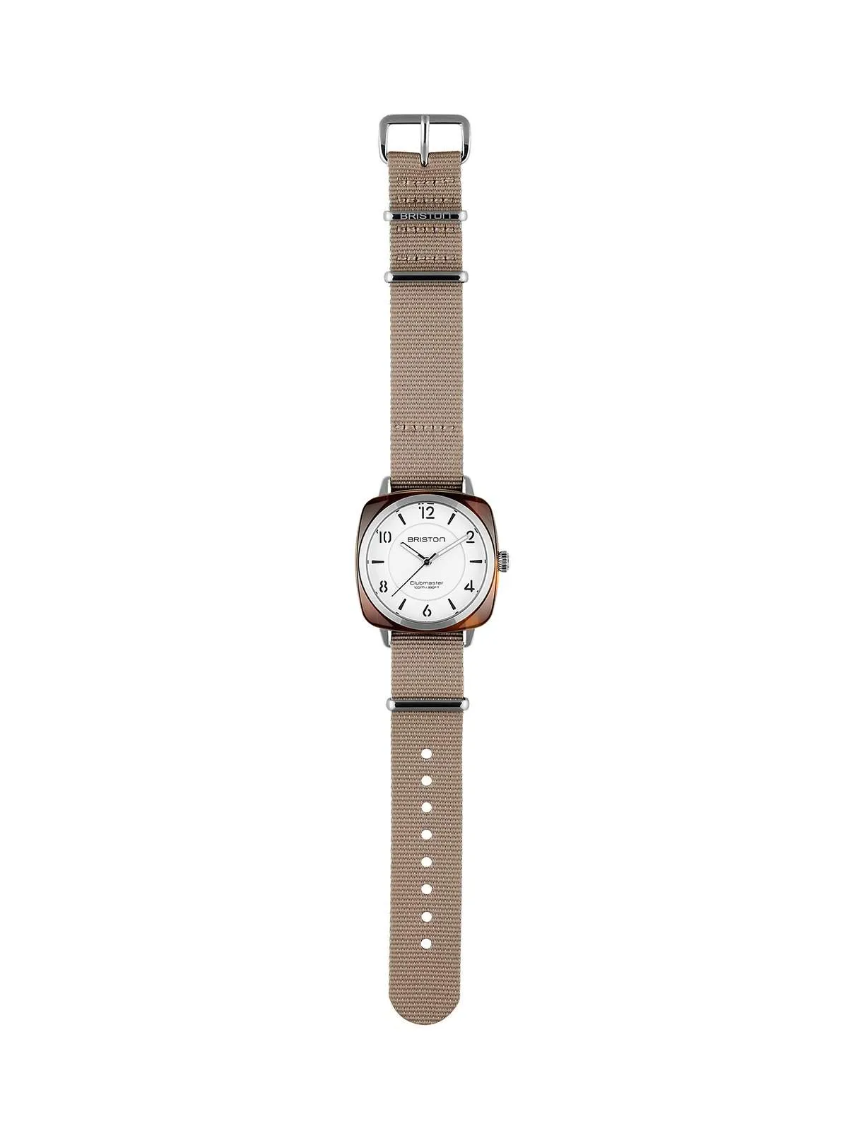 Briston Clubmaster Chic Acetate HMS Tortoise Shell White Dial 36mm