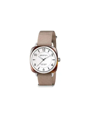 Briston Clubmaster Chic Acetate HMS Tortoise Shell White Dial 36mm