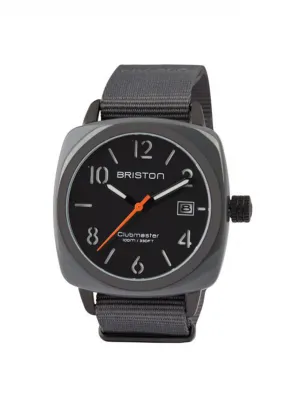 Briston Clubmaster Classic Acetate HMS Grey Military PVD 40mm